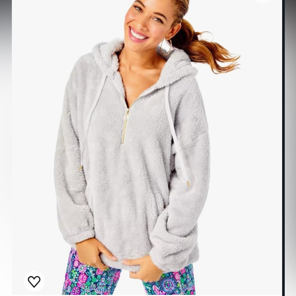 Lilly Pulitzer Suri Sherpa Hoodie Size XL